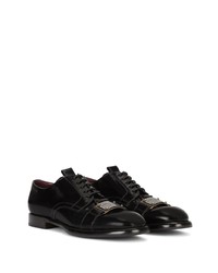 Chaussures derby en cuir noires Dolce & Gabbana