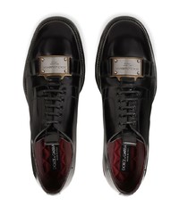 Chaussures derby en cuir noires Dolce & Gabbana