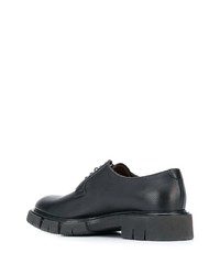 Chaussures derby en cuir noires Fratelli Rossetti