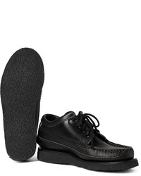 Chaussures derby en cuir noires Yuketen