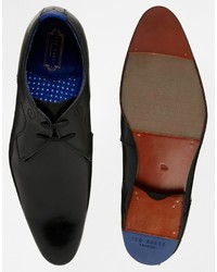 Chaussures derby en cuir noires Ted Baker