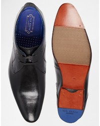 Chaussures derby en cuir noires Ted Baker