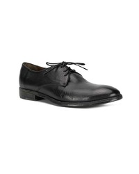 Chaussures derby en cuir noires Silvano Sassetti