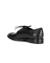 Chaussures derby en cuir noires Silvano Sassetti