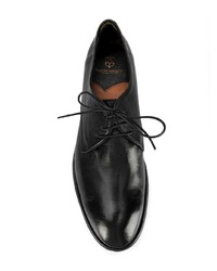 Chaussures derby en cuir noires Silvano Sassetti