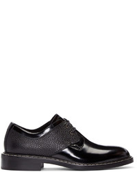 Chaussures derby en cuir noires MM6 MAISON MARGIELA