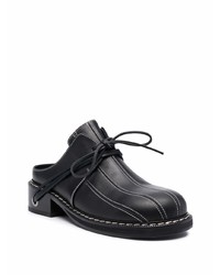 Chaussures derby en cuir noires Sunnei