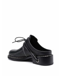 Chaussures derby en cuir noires Sunnei