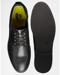 Chaussures derby en cuir noires