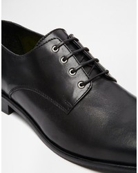 Chaussures derby en cuir noires