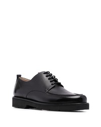 Chaussures derby en cuir noires Bally