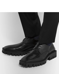 Chaussures derby en cuir noires Balenciaga