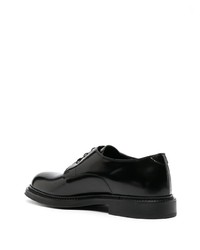 Chaussures derby en cuir noires Emporio Armani
