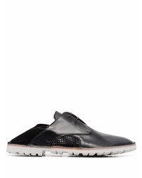 Chaussures derby en cuir noires Premiata