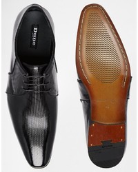 Chaussures derby en cuir noires Dune