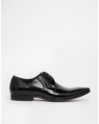 Chaussures derby en cuir noires Dune