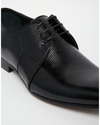 Chaussures derby en cuir noires Dune