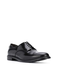 Chaussures derby en cuir noires Dell'oglio