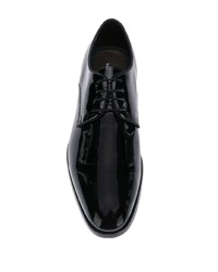 Chaussures derby en cuir noires Tagliatore