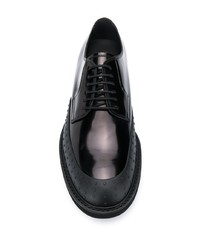 Chaussures derby en cuir noires Tod's