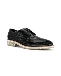 Chaussures derby en cuir noires Diego Vanassibara