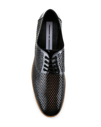 Chaussures derby en cuir noires Diego Vanassibara