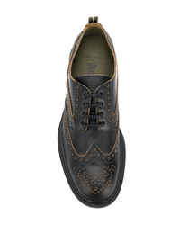 Chaussures derby en cuir noires Pezzol 1951