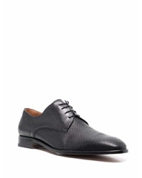 Chaussures derby en cuir noires Corneliani