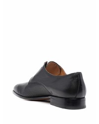 Chaussures derby en cuir noires Corneliani