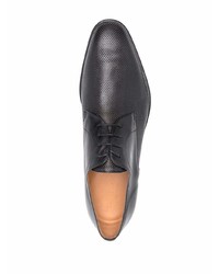 Chaussures derby en cuir noires Corneliani