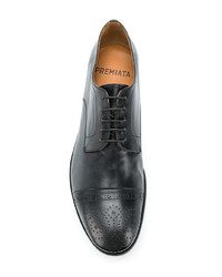 Chaussures derby en cuir noires Premiata