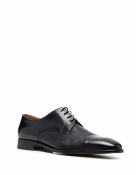 Chaussures derby en cuir noires Corneliani