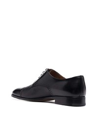 Chaussures derby en cuir noires Corneliani