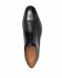 Chaussures derby en cuir noires Corneliani