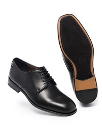 Chaussures derby en cuir noires Salvatore Ferragamo