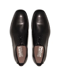 Chaussures derby en cuir noires Salvatore Ferragamo