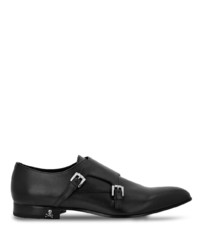 Chaussures derby en cuir noires Philipp Plein