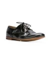 Chaussures derby en cuir noires Premiata