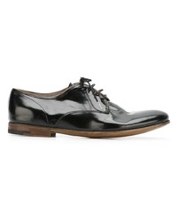 Chaussures derby en cuir noires Premiata