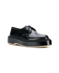 Chaussures derby en cuir noires Undercover