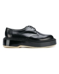 Chaussures derby en cuir noires Undercover