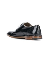 Chaussures derby en cuir noires Premiata