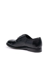 Chaussures derby en cuir noires Silvano Sassetti