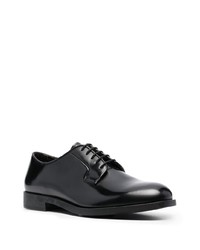Chaussures derby en cuir noires Fratelli Rossetti