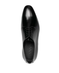 Chaussures derby en cuir noires Lanvin