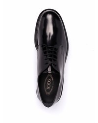 Chaussures derby en cuir noires Tod's