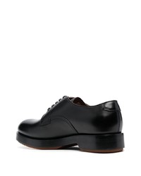 Chaussures derby en cuir noires Zegna