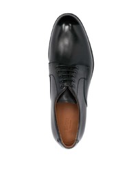 Chaussures derby en cuir noires Zegna