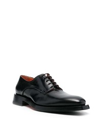 Chaussures derby en cuir noires Santoni