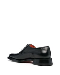 Chaussures derby en cuir noires Santoni